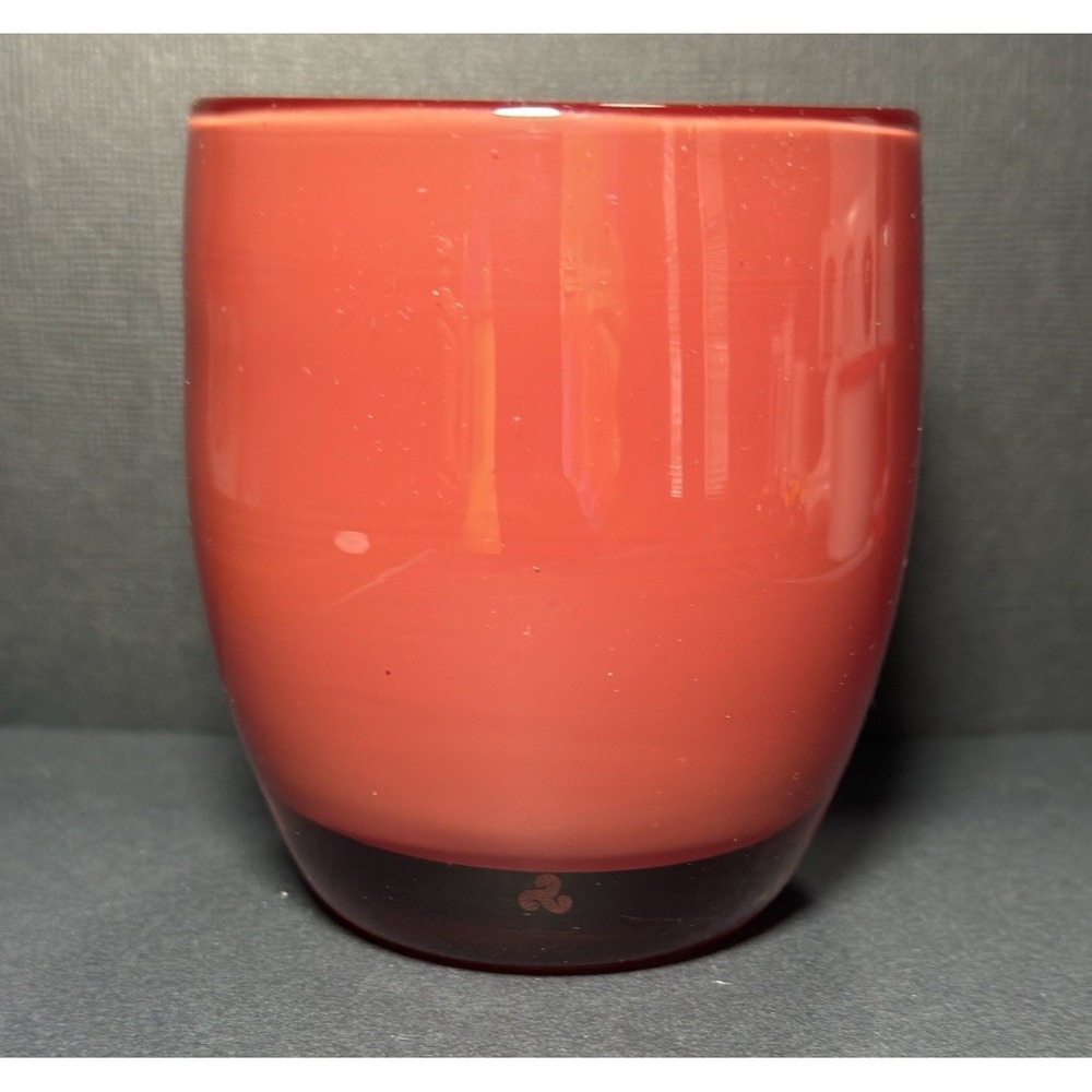 Glassybaby Candle Holder RUDOLPH Glass Votive Holder Pre Triskelion 1416‎